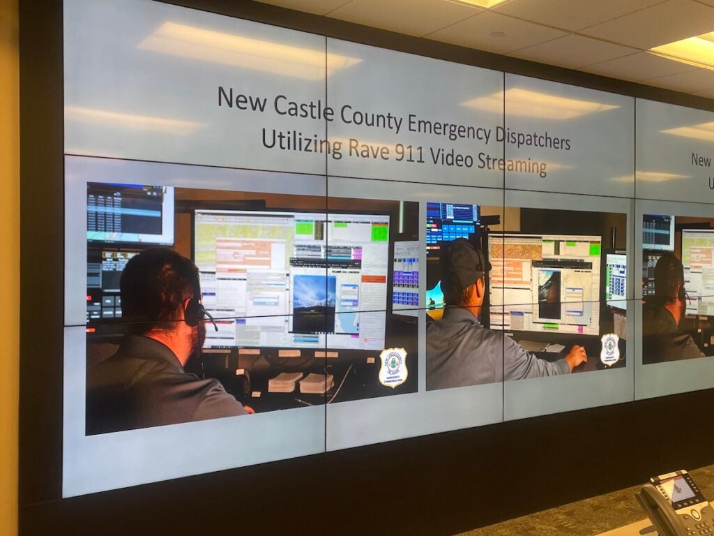 County officials say the Video 911 system will give dispatchers ''eyes and ears on the scene.''