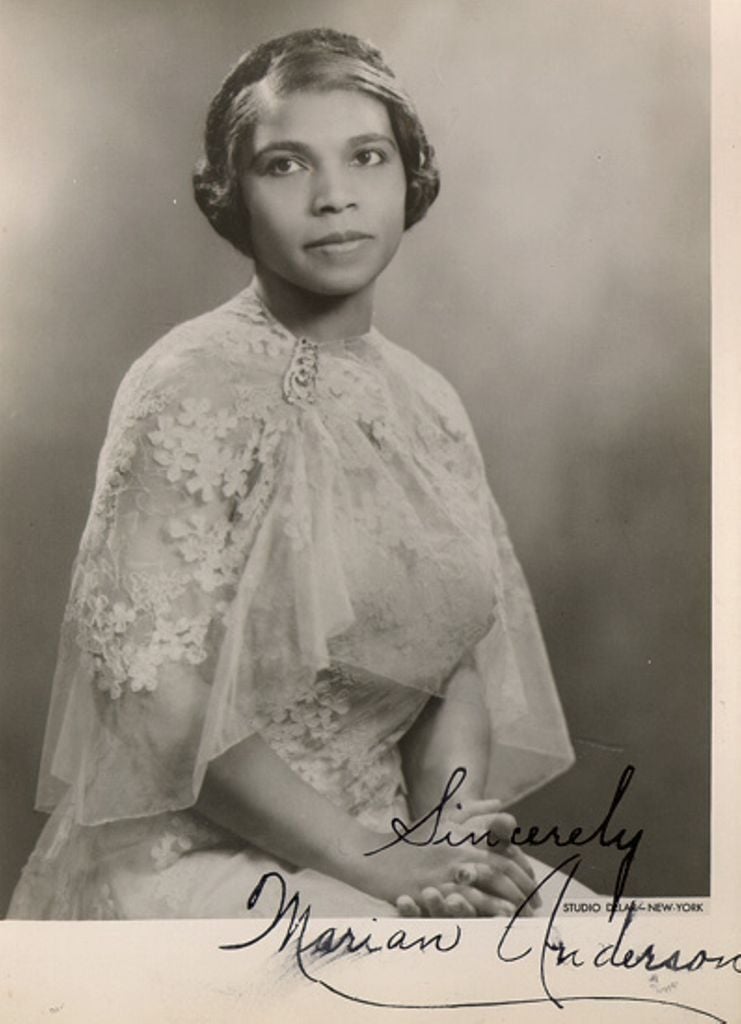 Marian Anderson in a portrait photo