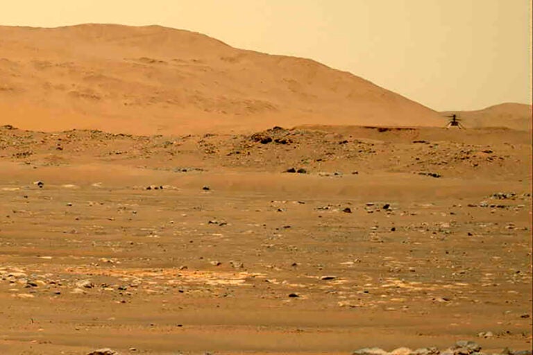 An image taken by the Mars Perseverance rover.