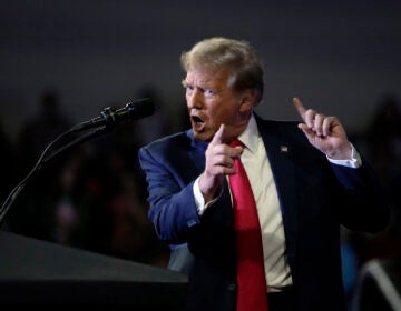 Republican presidential candidate former President Donald Trump speaks at a Get Out The Vote rally at Coastal Carolina University in Conway, S.C., Saturday, Feb. 10, 2024.