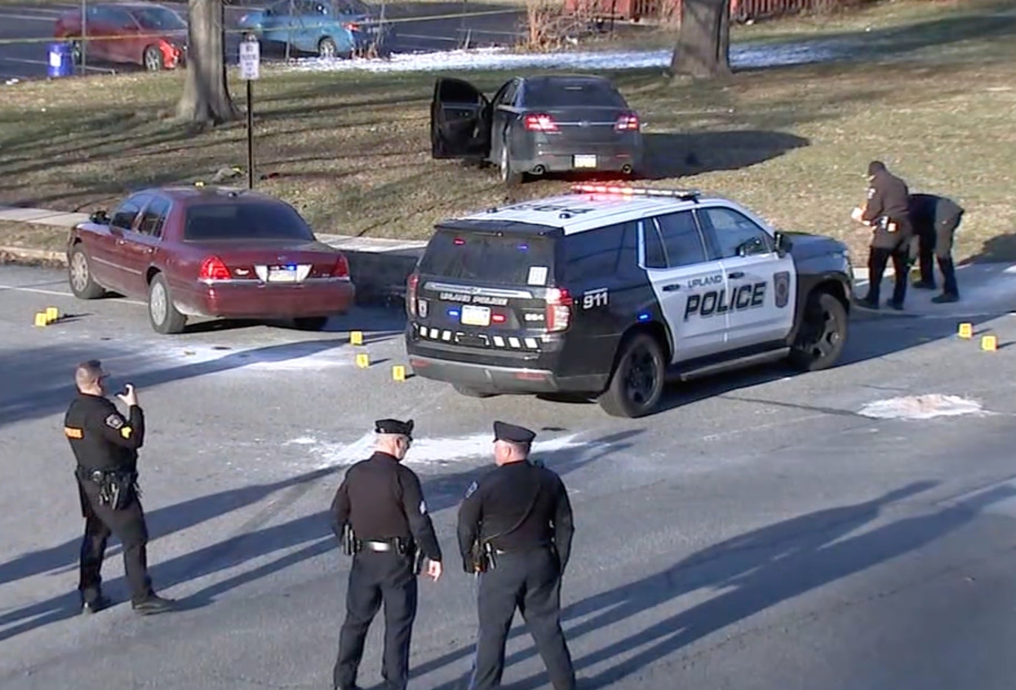 Police officer shot, injured in Delaware County after short pursuit
