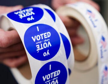 'I voted' stickers on election day