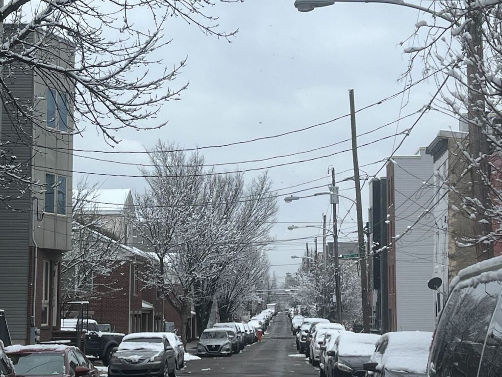 Snowfall in Philadelphia