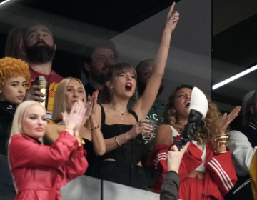Taylor Swift attends the Super Bowl LVIII in Las Vegas