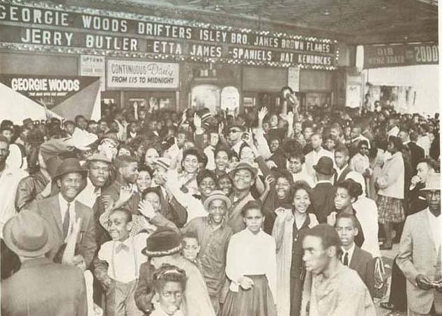 An enthusiastic crowd gathers for a WDAS concert at the Uptown Theater circa 1960. | Image: Archive.org