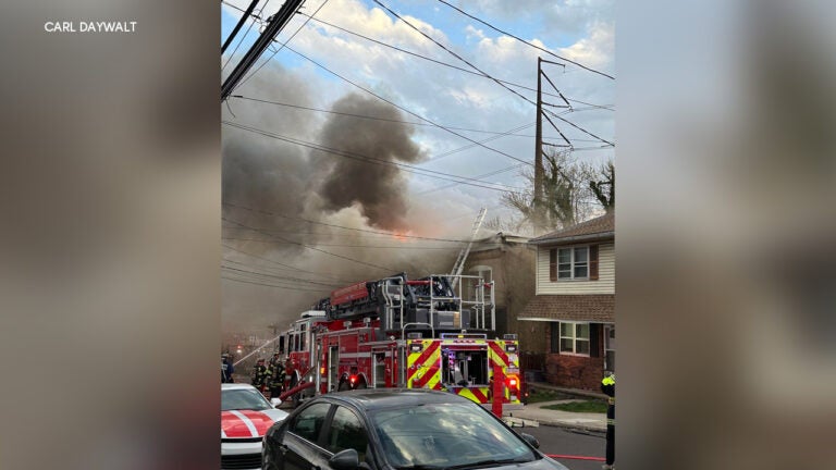 A fire broke out in Royersford, Pa.