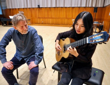 Composer Steven Mackey and guitarist Jiji Kim
