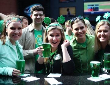 an Irish-themed party at a bar
