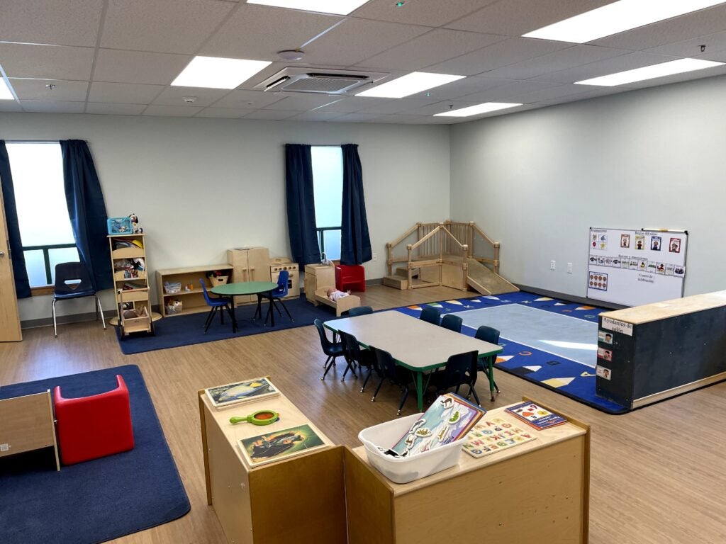La Fiesta 3 features classrooms where children aged 6 weeks to 5 years learn and play.