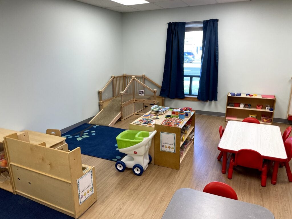 La Fiesta 3 features classrooms where children aged 6 weeks to 5 years learn and play.