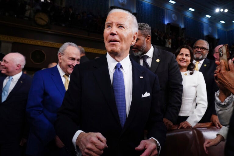President Joe Biden arrives to deliver the State of the Union address to a joint session of Congress at the Capitol, Thursday, March 7, 2024, in Washington.