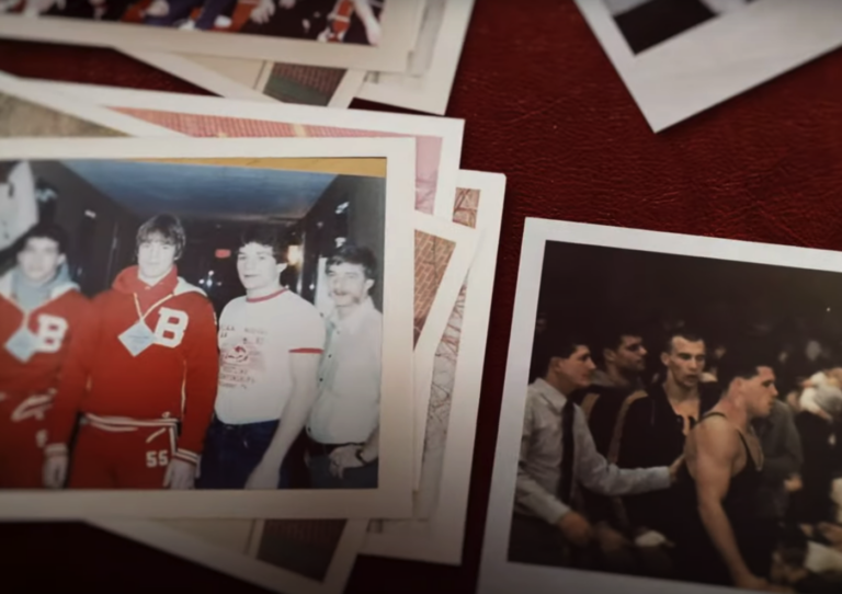 old photos of David McCormick as a high school wrestler