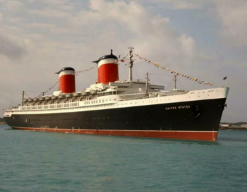 SS United States out on the water