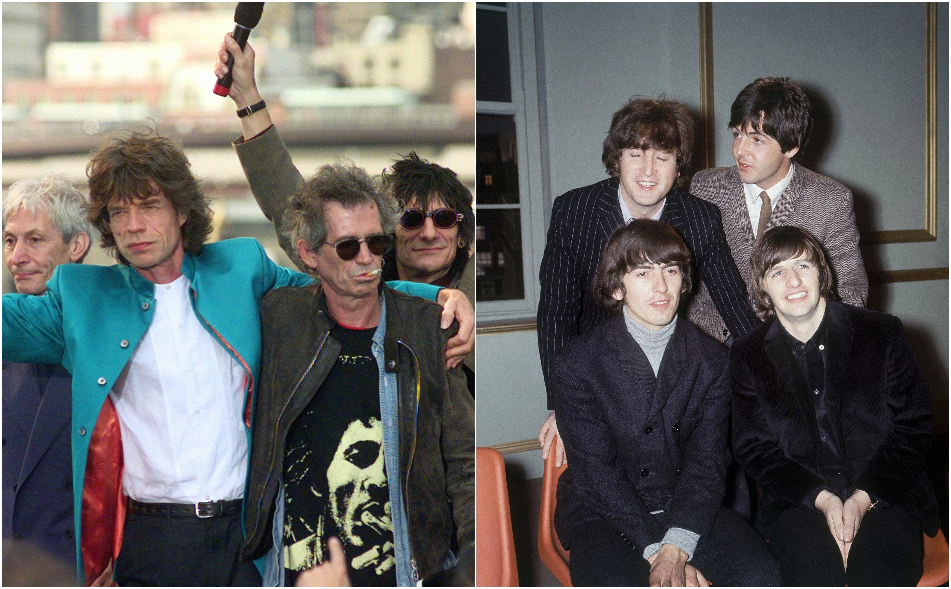 The Rolling Stones and The Beatles