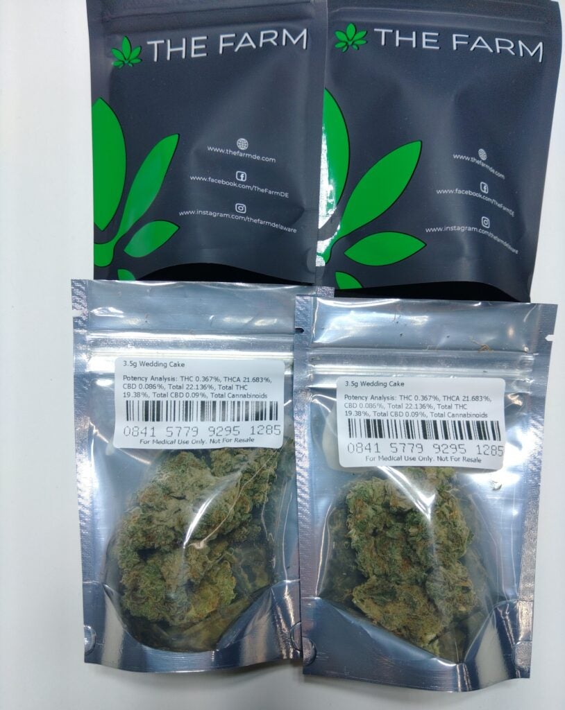 packets of marijuana