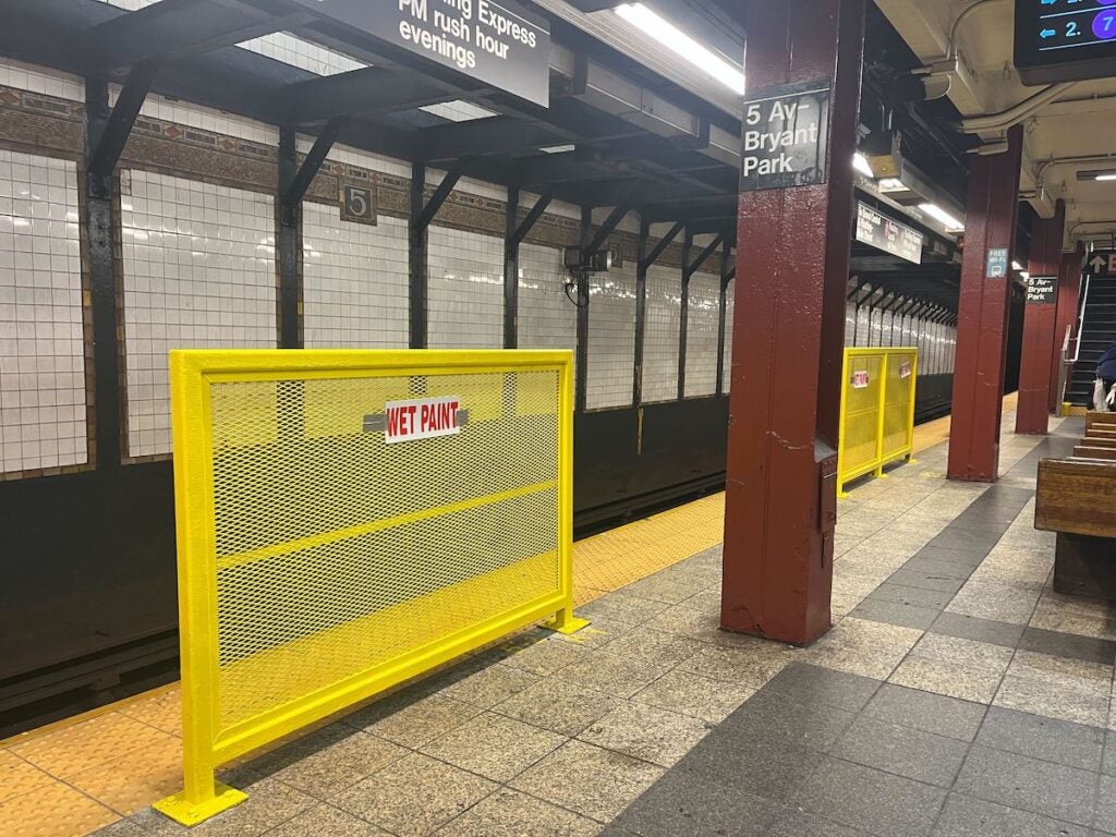 NYC Yellow Barriers