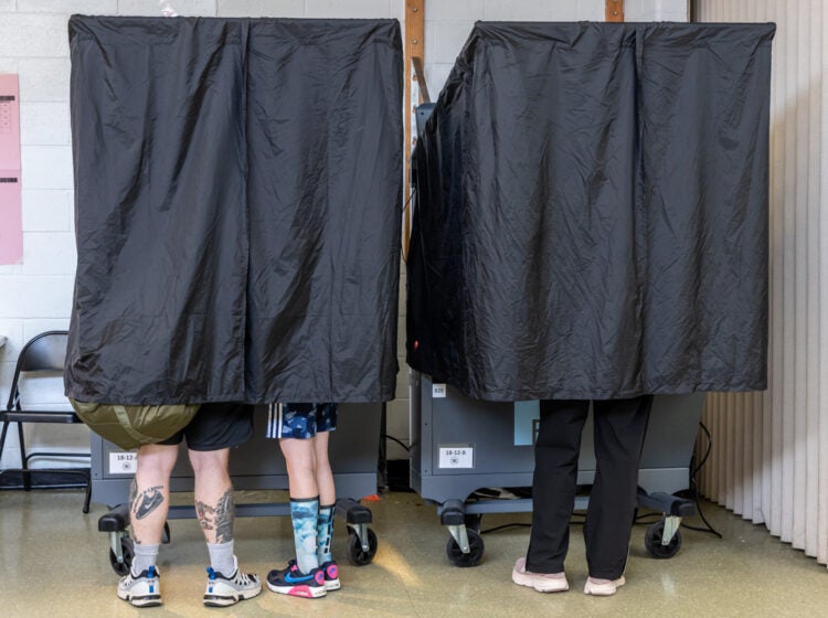 Voters in Philadelphia’s 18th Ward cast ballots on Election Day