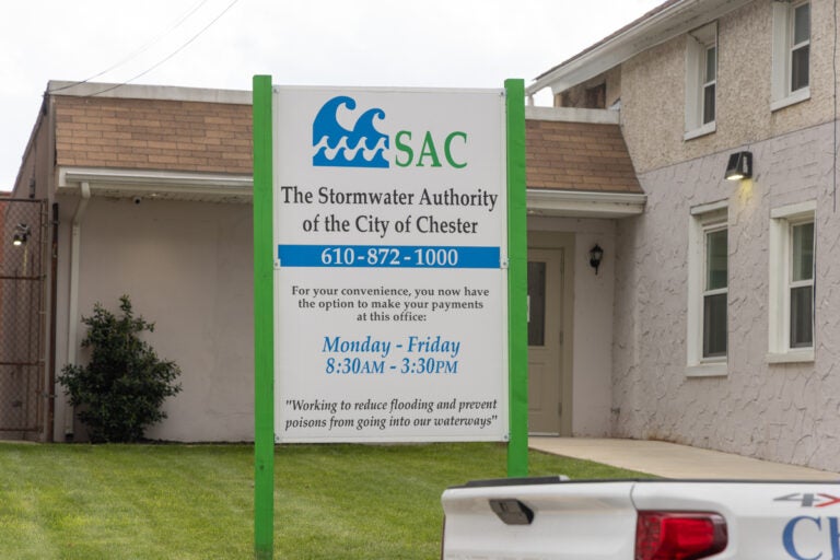 Sign for Stormwater Authority of the City of Chester