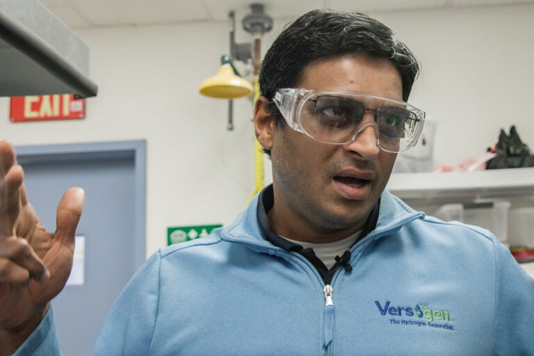 Balsu Lakshmanan, CTO of Versogen, inside his research lab