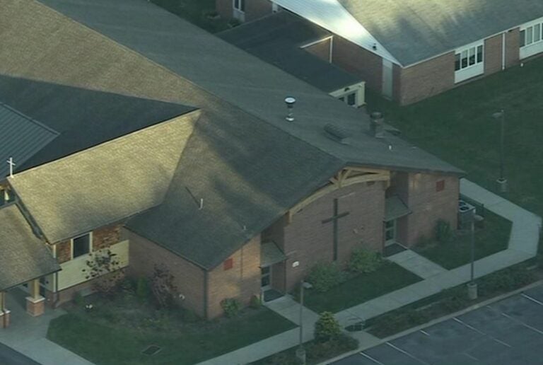 Aerial view of St. Thomas Church in Southern Coventry, Pa (Photo courtesy of 6abc)