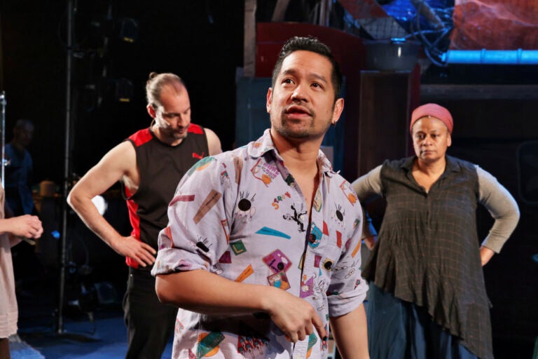 Justin Jain directs ''The Good Person of Setzuan'' at the Wilma Theater. (Emma Lee/WHYY)