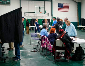 election day at a polling place