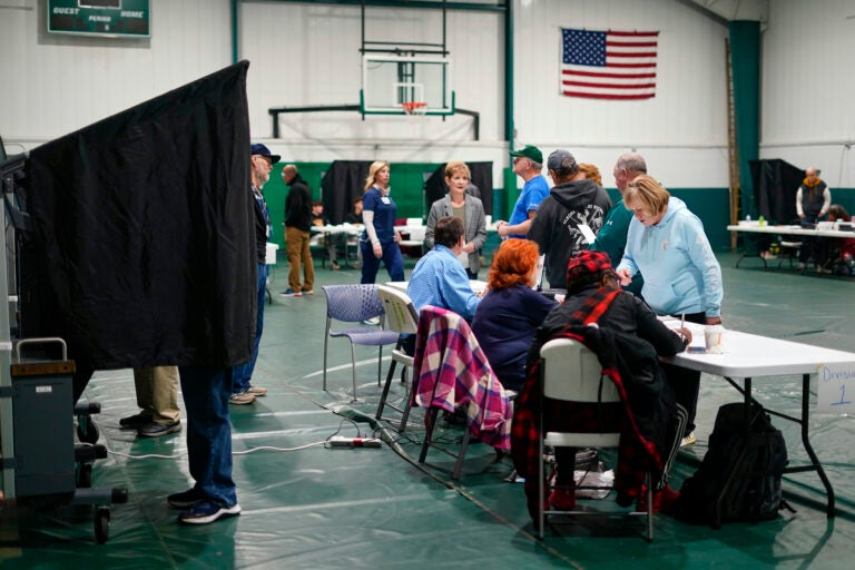 election day at a polling place