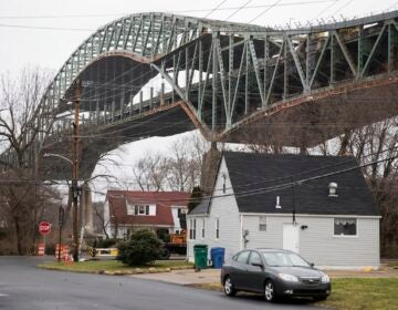 The Delaware River Bridge in Bristol,