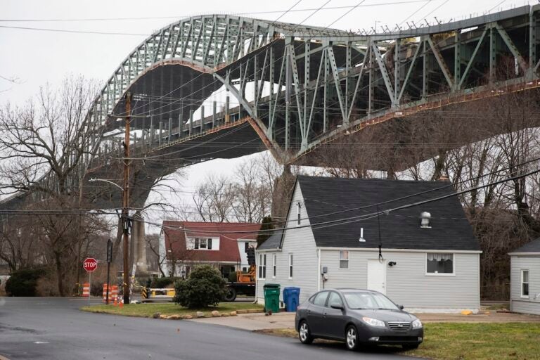 The Delaware River Bridge in Bristol,
