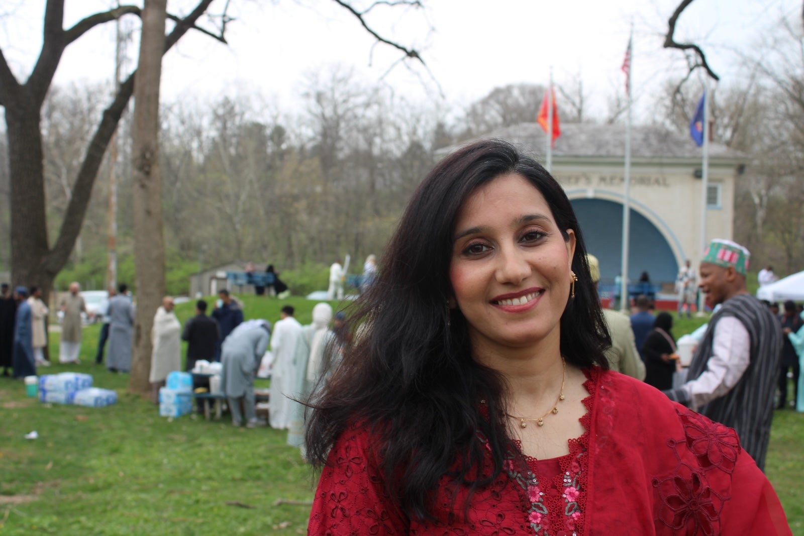 Ammara Chaudhry poses for a photo at an Eid celebration in Norristown
