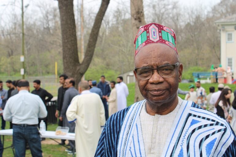 Abdourahaman Barry poses for a photo at an Eid celebration in Norristown