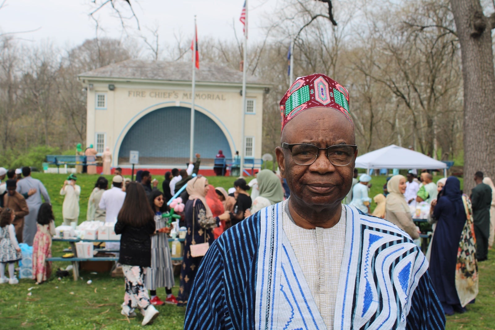 Abdourahaman Barry poses for a photo at an Eid celebration in Norristown