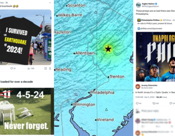 Earthquake reactions on social media