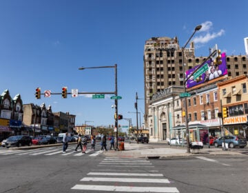 A view of N. Broad St. in North Philly