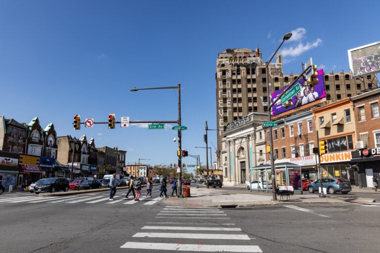 A view of N. Broad St. in North Philly