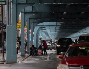 People on the streets after being moved