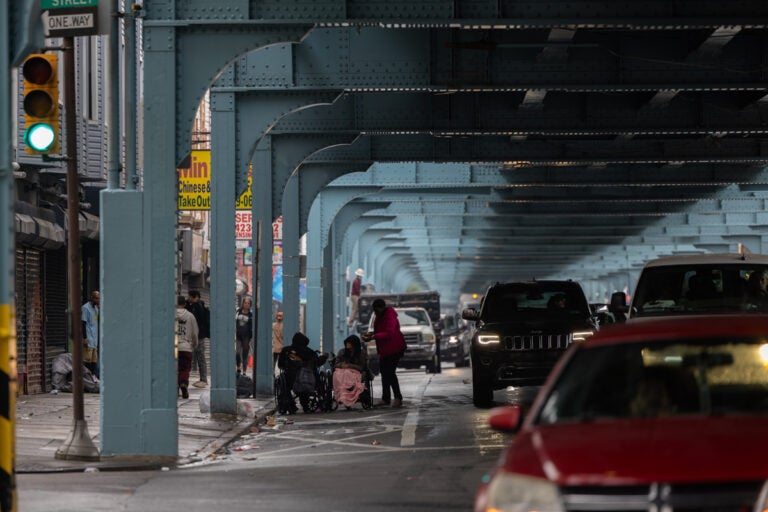 People on the streets after being moved