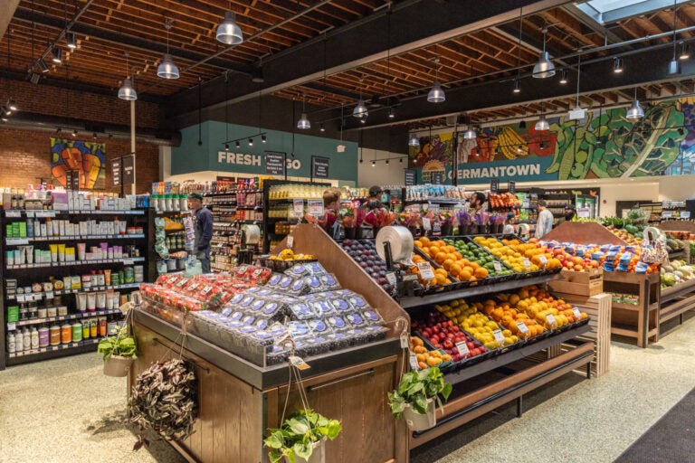 the produce section of the store