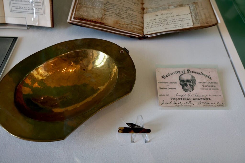 artifacts from the exhibit