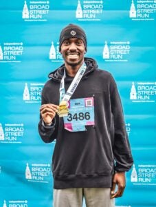 Dave Kalema dedicated his participation in the 2024 Broad Street Run to his mother, Barbara Kalema, who passed away from breast cancer in 2015. (Courtesy of Dave Kalema)