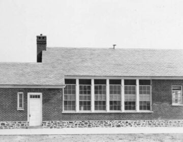 A rear view of Hockessin Colored School #107C (Courtesy of Hagley Library and Museum)