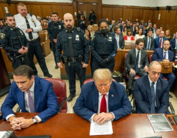 Trump in the courtroom