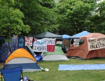 the encampment at Penn