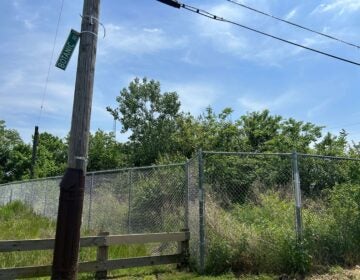 The site of the former 49th Street Terminal along the Schuylkill River in Southwest Philadelphia will be cleaned up using a federal brownfield grant. (Sophia Schmidt/WHYY)
