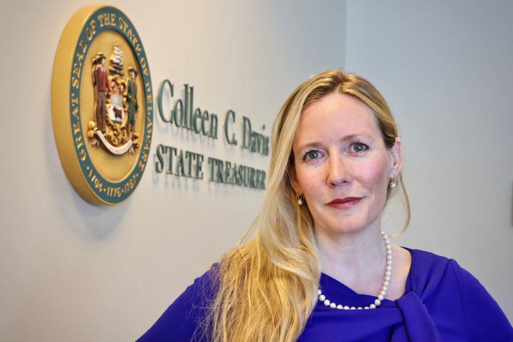 Delaware State Treasurer Colleen Davis at her Wilmington office.