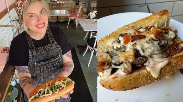 Vegan chef Rachel Klein, founder of Ms. Rachel’s Pantry, beat food-network chef Bobby Flay in a cooking competition when she prepared a vegan Philly Cheesesteak. (Photo: Instagram @missrachelspantry)