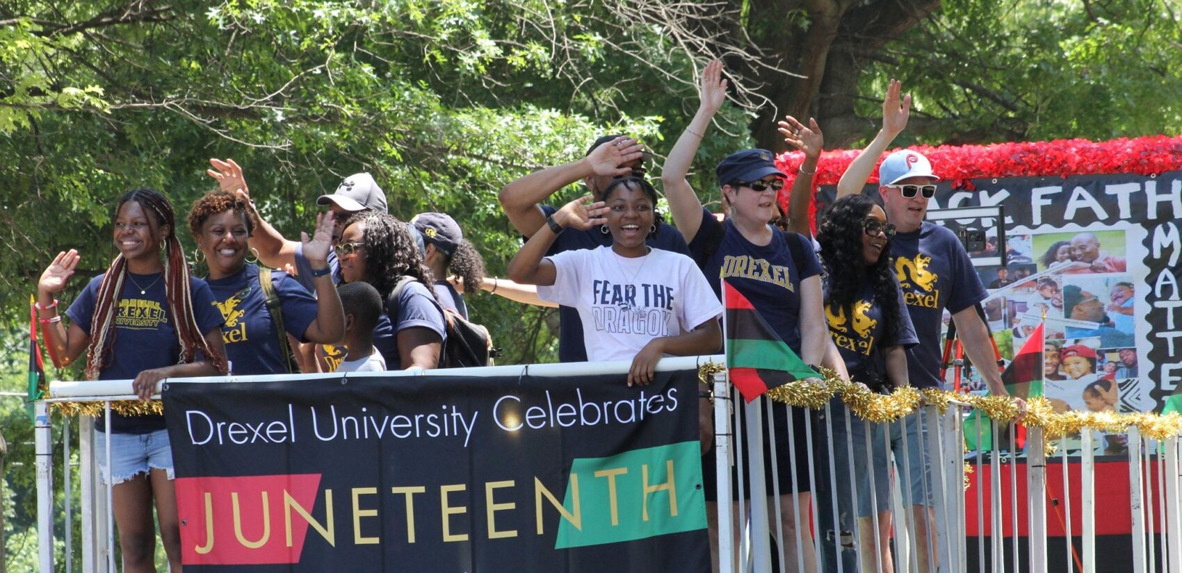 People participate in Philly's Juneteenth Parade