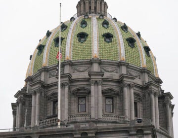 the top of the Pennsylvania Capitol