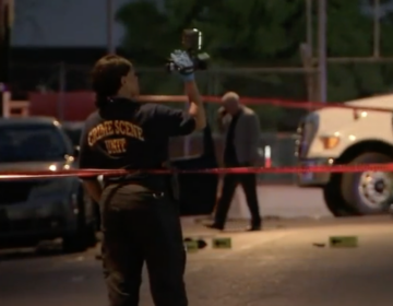Officers at the scene of a shooting in Philadelphia's Kensington section on June 22, 2024. (6abc)