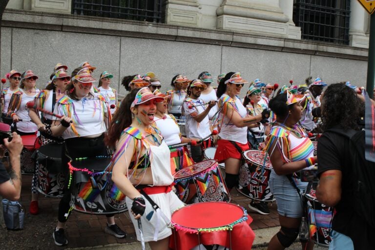 Drummers at Philly Pride 365